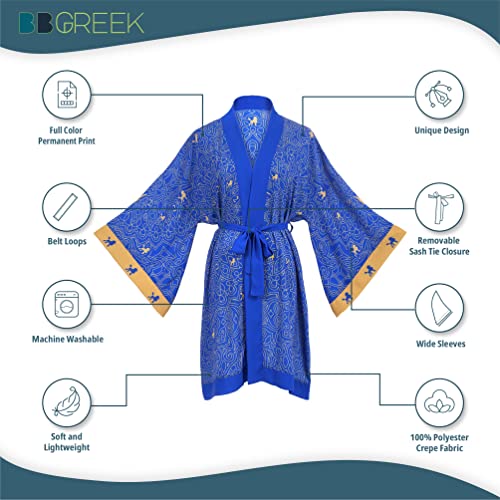 BBGREEK Sigma Gamma Rho Sorority Paraphernalia - Kimono Robe - Mandala - Clothing for Women - Official Vendor - S/M