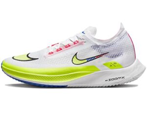 nike men's zoomx streakfly racing shoes (white/black-volt-racer blue, us_footwear_size_system, adult, men, numeric, medium, numeric_8_point_5) 8.5