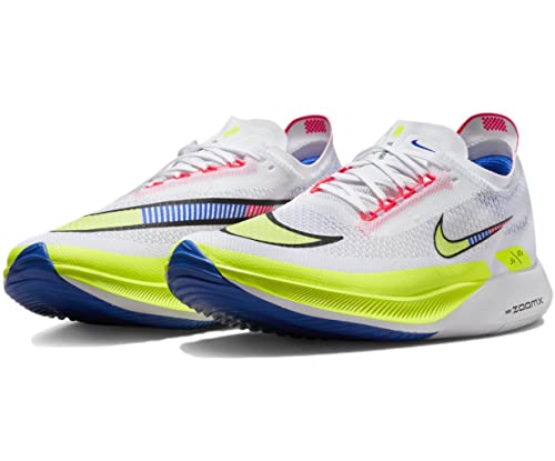 Nike Men's ZoomX Streakfly Racing Shoes (White/Black-Volt-Racer Blue, us_Footwear_Size_System, Adult, Men, Numeric, Medium, Numeric_8_Point_5) 8.5