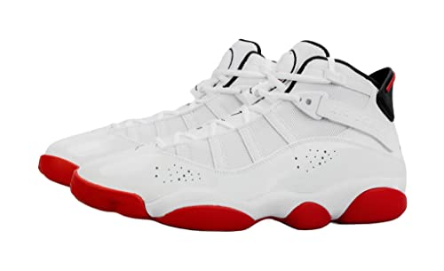 Nike Jordan Men's 6 Rings Basketball Shoes 322992-012 White/University Red