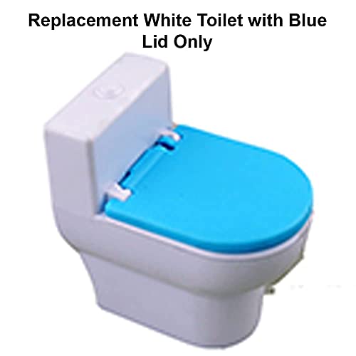 Replacement Parts for Barbie Malibu House Playset - FXG57 ~ Replacement White Toilet with Blue Lid