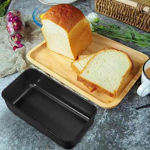 E-far Nonstick Bread Loaf Pan Set of 3, 9x5 Inch Stainless Steel Core Metal Loaf Pan for Baking Homemade Bread, Meatloaf and Brownie, Non Toxic & Easy Release, Rust Proof & Sturdy