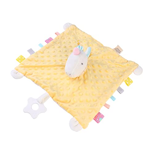 TOYANDONA Animal Security Blanket Baby Comforter Toy Animals Baby Animal Baby Blanket Doll Comforter Toy Comforter Doll Safety Blanket Appease Baby Down Cotton Bibs Baby Security Blanket