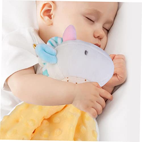 TOYANDONA Animal Security Blanket Baby Comforter Toy Animals Baby Animal Baby Blanket Doll Comforter Toy Comforter Doll Safety Blanket Appease Baby Down Cotton Bibs Baby Security Blanket