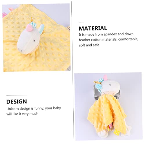 TOYANDONA Animal Security Blanket Baby Comforter Toy Animals Baby Animal Baby Blanket Doll Comforter Toy Comforter Doll Safety Blanket Appease Baby Down Cotton Bibs Baby Security Blanket