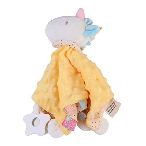 TOYANDONA Animal Security Blanket Baby Comforter Toy Animals Baby Animal Baby Blanket Doll Comforter Toy Comforter Doll Safety Blanket Appease Baby Down Cotton Bibs Baby Security Blanket