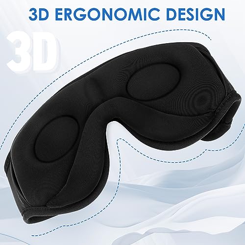 Sleep Eye Mask Bluetooth Headphones - 3D Bluetooth 5.2 Headband Sleeping Headphones Comfy Side Sleeping Cool Tech Gadgets Stocking Stuffers for Men Women Wife Husband Dad Mom Father Mother Teens