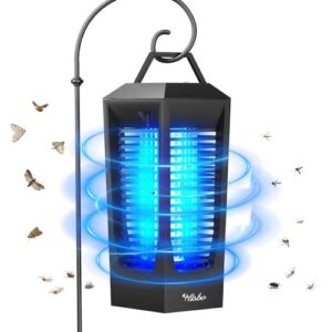 bug zapper outdoor,18w mosquito zapper,fly traps zapper,mosquito killer outdoor indoor,plug in with 4200v high powered,ip4 waterproof, power saving, with light sensor for patio garden home kitchen