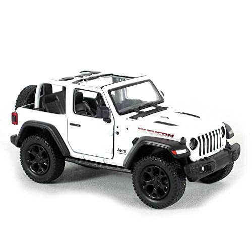 Showcasts for Jeep Wrangler Rubicon 2018 White Open Top Convertible 1/34 Scale Diecast Car