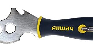 ALLWAY DSXG16 Soft Grip 16-in-1 Painter's Multi Tool with Hammer End and 2 Screwdriver Bits