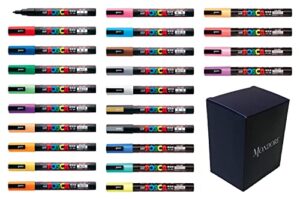 posca paint marker pen (pc-3m) 24 colors full set with original box japan import