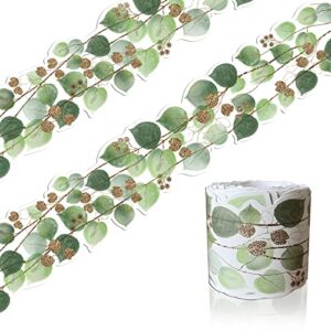 36ft eucalyptus boho border trim decor tropical leaves greenery bulletin board borders wall decals for classroom back to school decorations