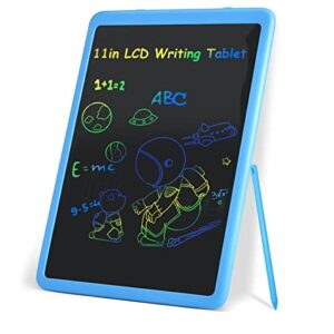 TeinenRon LCD Writing Tablet for Kid Toy,11in Dooldle Board for Toddler with Lanyard Stylus,Colorful Educational Drawing Tablet Pad for Children,Birthday for 3-10Years Old Girl&Boy,Blue