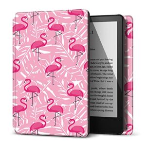 tnp case for kindle (2022 release) 11th generation 6" all-new slim pink flamingo cover, lightweight and smart protective flip case with auto sleep and wake for amazon kindle 6-inch e-book reader
