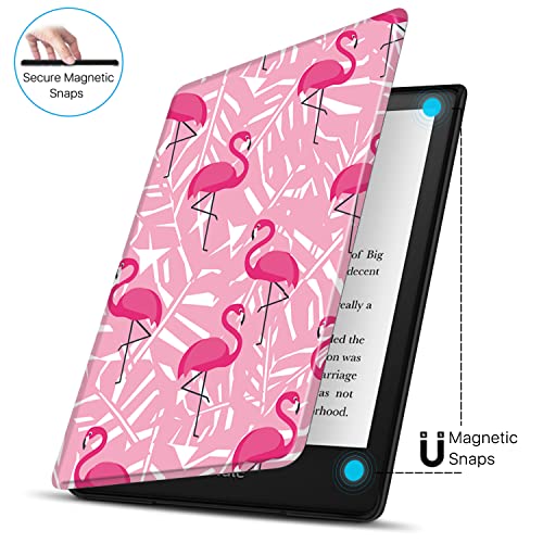 TNP Case for Kindle (2022 Release) 11th Generation 6" All-New Slim Pink Flamingo Cover, Lightweight and Smart Protective Flip Case with Auto Sleep and Wake for Amazon Kindle 6-Inch E-Book Reader