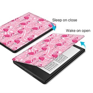 TNP Case for Kindle (2022 Release) 11th Generation 6" All-New Slim Pink Flamingo Cover, Lightweight and Smart Protective Flip Case with Auto Sleep and Wake for Amazon Kindle 6-Inch E-Book Reader