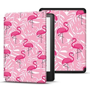 TNP Case for Kindle (2022 Release) 11th Generation 6" All-New Slim Pink Flamingo Cover, Lightweight and Smart Protective Flip Case with Auto Sleep and Wake for Amazon Kindle 6-Inch E-Book Reader