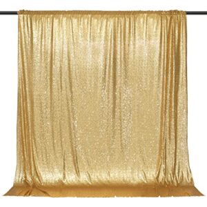 dominiburl sequin backdrop backdrop non see through gold backdrop for party wedding birthday party decorations (4x8 inch, gold)