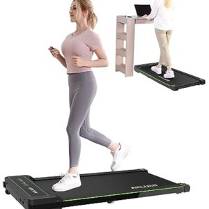 Walking Pad, AKLUER 2 in 1 Walking Pad Treadmill, 2.25 HP Under Desk Treadmill with 265 Weight Capacity, Portable Walking Treadmill for Home, Office, Light Weight Electric Walking Jogging Machine