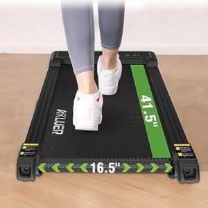 Walking Pad, AKLUER 2 in 1 Walking Pad Treadmill, 2.25 HP Under Desk Treadmill with 265 Weight Capacity, Portable Walking Treadmill for Home, Office, Light Weight Electric Walking Jogging Machine