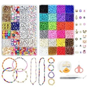 jojaneas 5mm glass seed beads for jewelry making kit bracelet making kit for girls friendship bracelet kit bracelet beads waist bead kit tiny beads set