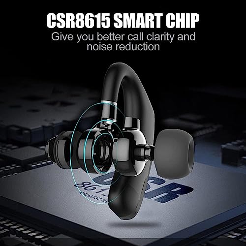 Wireless Earbuds,25 Hours Talktime Wireless Mono Bluetooth Headset with HD Microphone CVC8.0 Bluetooth Headphone Noise Reduction 270 ° Rotatable for Working/Driving