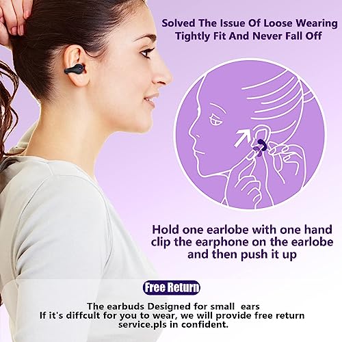 Clip On Open Ear Headphones Wireless Ear Clips Ear Buds Clip On Earbuds Wireless Ear Clip Bone Conduction Headphones Bluetooth Bone Conduction Earbuds Headset Earphones