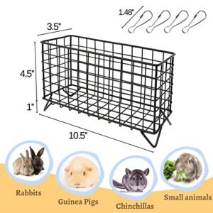 TiereCare Hay Feeder - Heavy Duty for Rabbit Guinea Pig Chinchilla Hay Holder Hay Rack Reduces Mess and Waste Bunny Accessories Two Ways to Use