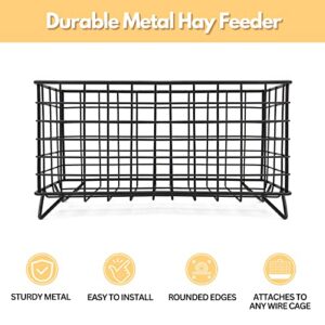 TiereCare Hay Feeder - Heavy Duty for Rabbit Guinea Pig Chinchilla Hay Holder Hay Rack Reduces Mess and Waste Bunny Accessories Two Ways to Use