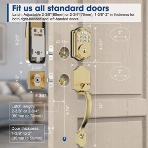 Smart Lock,Door Lock with Keypad-Keyless Entry Keypad Smart Deadbolt