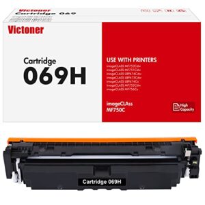 069H 069 Black Toner Cartridge 1-Pack Replacement for Canon 069H Toner Cartridge for Canon imageCLASS MF753Cdw MF751Cdw LBP674Cdw Series Printer Ink