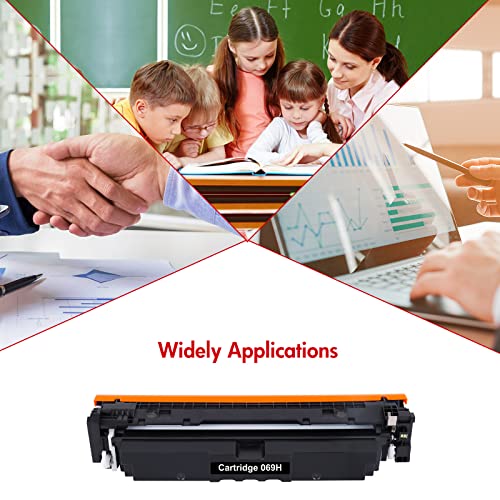 069H 069 Black Toner Cartridge 1-Pack Replacement for Canon 069H Toner Cartridge for Canon imageCLASS MF753Cdw MF751Cdw LBP674Cdw Series Printer Ink