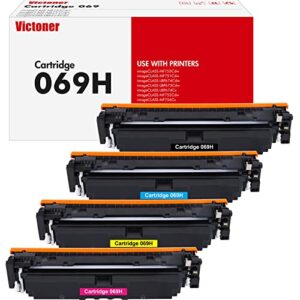 069h 069 toner cartridge 4-pack compatible replacement for canon 069h toner cartridge for canon imageclass mf753cdw mf751cdw lbp674cdw series printer ink