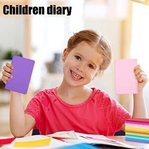 Koogel 24 Pack Mini Blank Notebooks, 12 Colors Small Pocket Notepads 3.5 x 5.5 Inch Memo Notepad Bulk 48 Pages of each Journals for Traveler Kids Students School Office Supplies