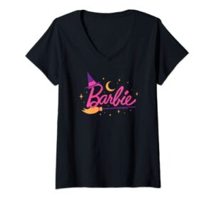 barbie - witch logo v-neck t-shirt