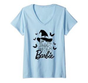 barbie - barbie with bats v-neck t-shirt