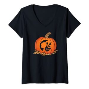 Barbie - Pumpkin Logo V-Neck T-Shirt