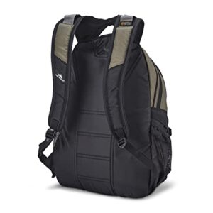 High Sierra Loop-Backpack, Travel, or Work Bookbag with tablet-sleeve, Olive, One Size