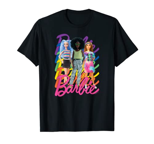 Barbie - Pride Rainbow Logo 3 Dolls T-Shirt