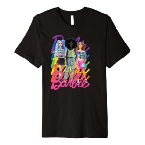 Barbie - Pride Rainbow Logo 3 Dolls Premium T-Shirt