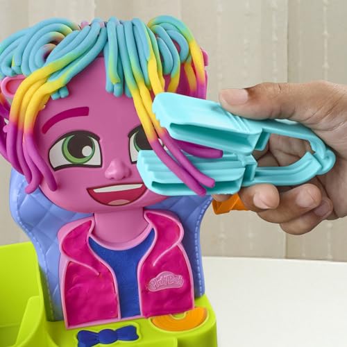 Play-Doh Hair Stylin' Salon Playset with 6 Cans, Pretend Play Toys for Girls and Boys Ages 3 and Up