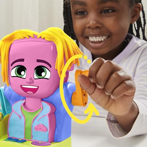 Play-Doh Hair Stylin' Salon Playset with 6 Cans, Pretend Play Toys for Girls and Boys Ages 3 and Up