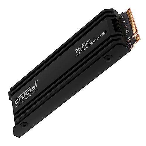 Crucial P5 Plus 2TB Gen4 NVMe M.2 SSD Internal Gaming SSD with Heatsink, Compatible with Playstation 5(PS5) - up to 6600MB/s - CT2000P5PSSD5