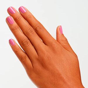 OPI Nail Lacquer, Opaque Crème Finish Pink Nail Polish, Up to 7 Days of Wear, Chip Resistant & Fast Drying, 3 Barbie Limited Edition Collection, Feel the Magic, 0.5 fl oz