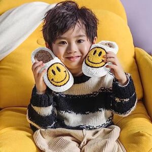 YJJY Kids Smile Face Slippers Girls Slippers for Kids Boys Soft Lightweight Cozy Indoor and Outdoor