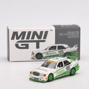 True Scale Miniatures Model Car Compatible with Mercedes-Benz 190E 2.5 16 Evolution II 1991 DTM Zakspeed #20 1/64 Diecast Model Car MGT00366