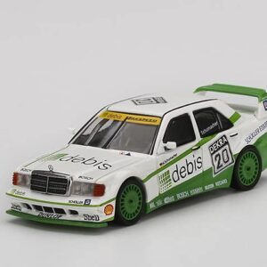 True Scale Miniatures Model Car Compatible with Mercedes-Benz 190E 2.5 16 Evolution II 1991 DTM Zakspeed #20 1/64 Diecast Model Car MGT00366