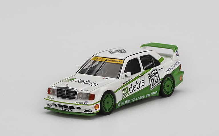 True Scale Miniatures Model Car Compatible with Mercedes-Benz 190E 2.5 16 Evolution II 1991 DTM Zakspeed #20 1/64 Diecast Model Car MGT00366