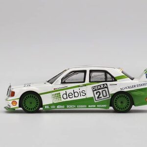 True Scale Miniatures Model Car Compatible with Mercedes-Benz 190E 2.5 16 Evolution II 1991 DTM Zakspeed #20 1/64 Diecast Model Car MGT00366