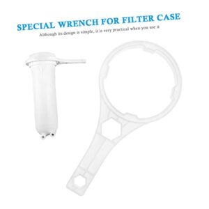 ULTECHNOVO Tools 10pcs 10 Wrench Wrenches Home Household Filtration System Wrench Under Sink Water Filter Tool Wrench Plastic White Filter Canister Spanner